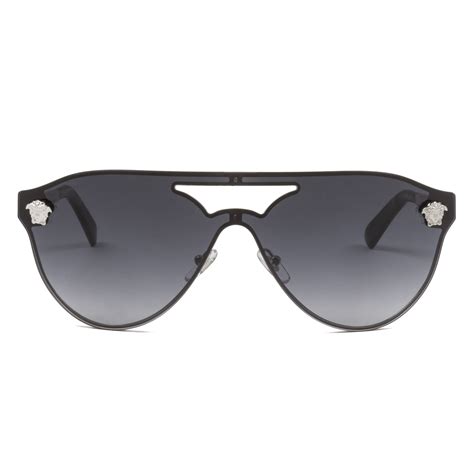 versace silver rock icon medusa metal studded sunglasses|Versace Rock Icons Medusa 62MM Aviator Sunglasses.